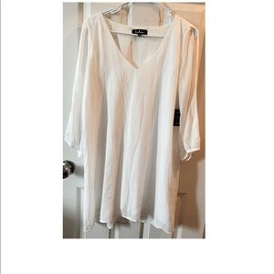 Lulus white dress never worn w tags